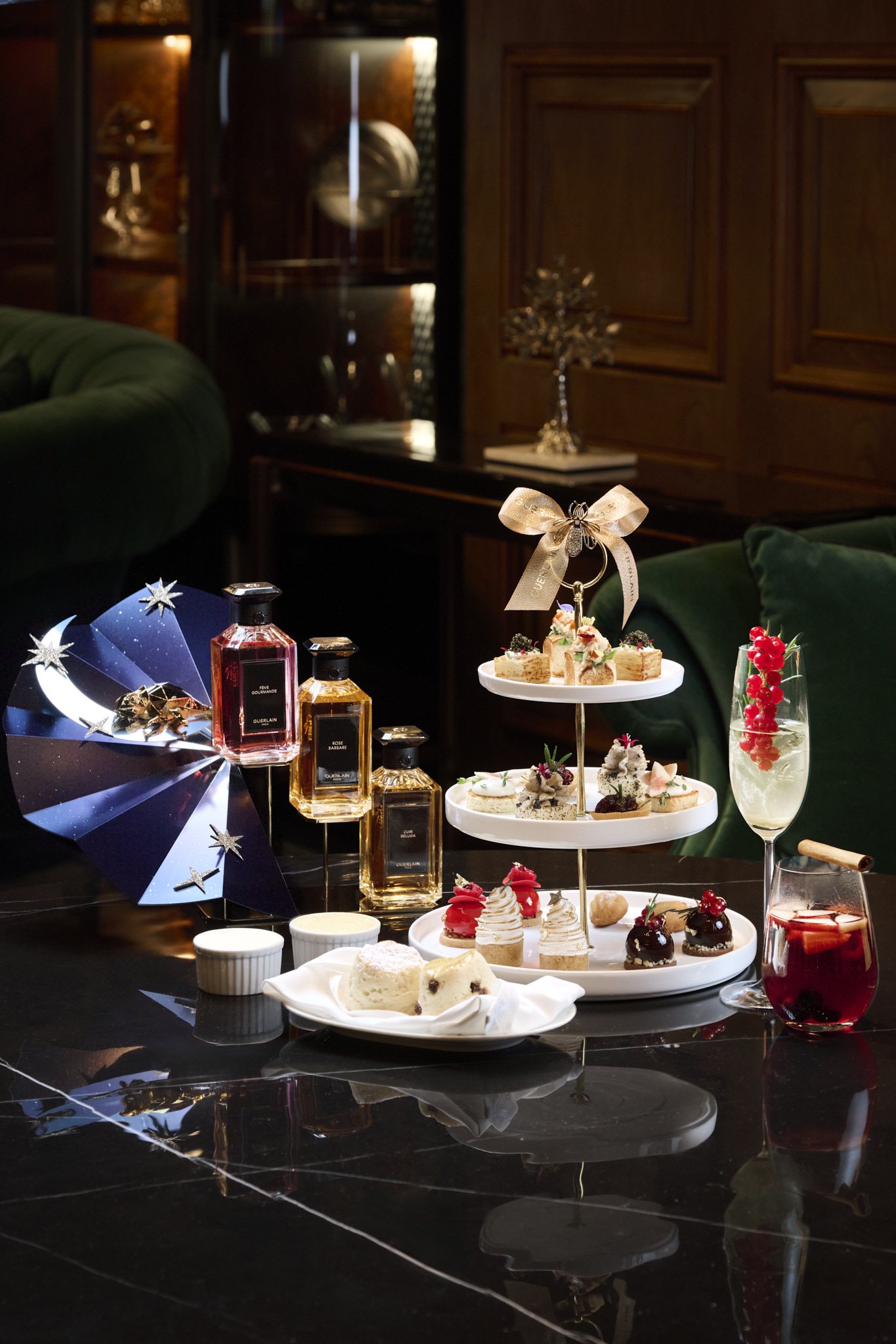 St. Regis Macao 2025 Christmas Festive Photography Shooting, GUERLAIN crossover tea set, Fine Dining, Michelin star restaurant